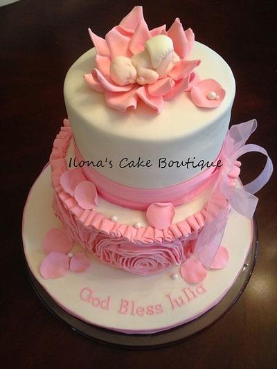 Christening Cake - Cake by Ilona's Cake Boutique