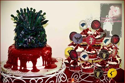 Game of Thrones Cake and Cupcakes - Cake by Vian