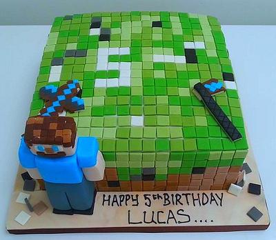 Minecraft! Still seeing squares lol! - Cake by Putty Cakes