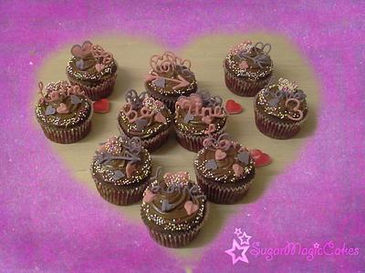 Chocolate Valentine Cupcakes ♥ - Cake by SugarMagicCakes (Christine)