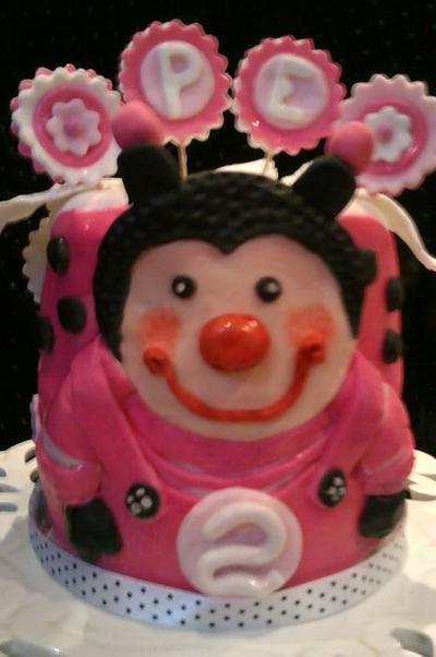 Lady bug in pink - Cake by Cakemummy