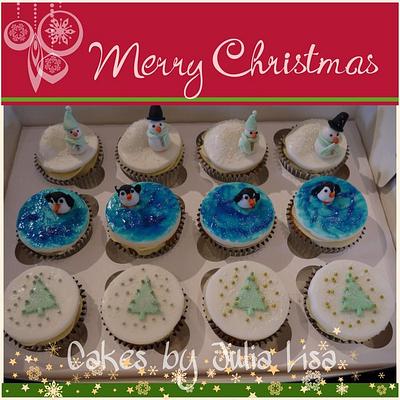 Novelty Christmas Cupcakes - Cake by Cakes by Julia Lisa