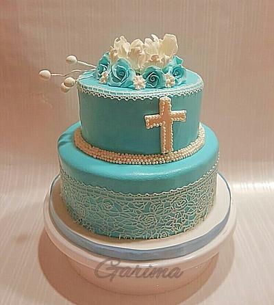 Christening cake for a little man  - Cake by Garima rawat