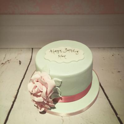 Pale birthday cake - Cake by Amy Archibald