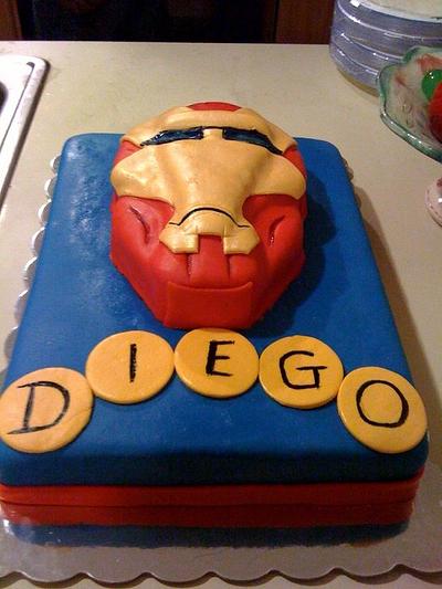 Iron Man Cake - Cake by NumNumSweets