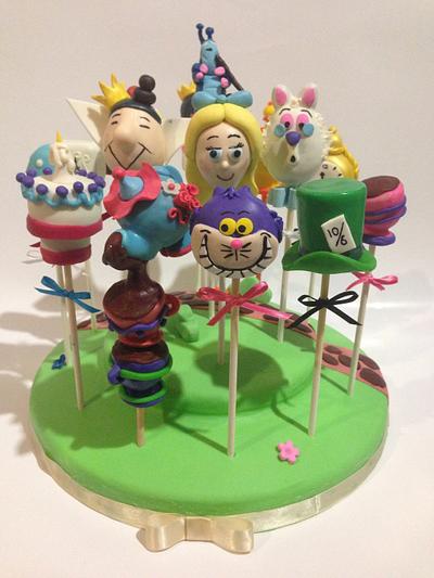 Alice in Wonderland Tea Party Theme - Cake by The Cake Pop Queen 