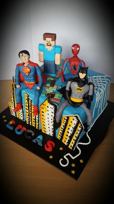 Superheroes Unlimited!  - Cake by Rizna