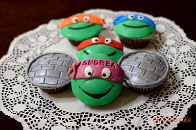 tmnt cupcakes - Cake by giveandcake