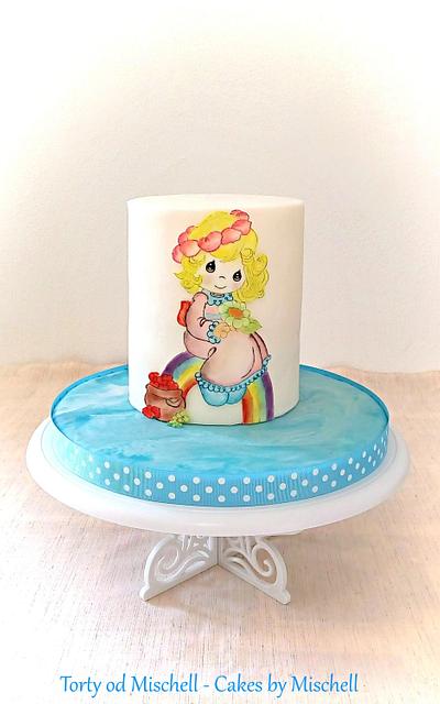 Hand painted little angel - Cake by Mischell