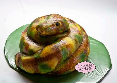 Cake snake - Cake by Lenkydorty