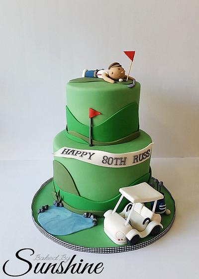 Golfer cake - Cake by Baked by Sunshine
