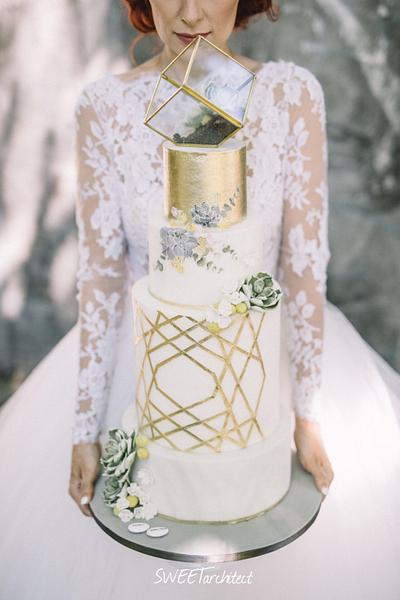 My geometry wedding cake 1 - Cake by SWEET architect