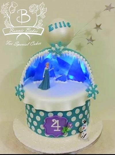 Frozen light up cake - Cake by Bonnie Bakes UAE