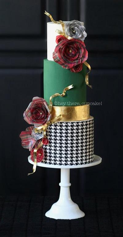 Wafer paper Holiday cake  - Cake by Stevi Auble