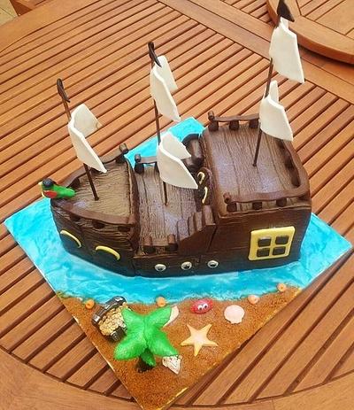 Bateau de pirate - Cake by Angelica