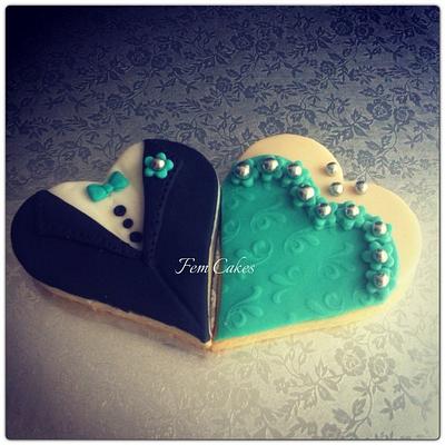 Wedding cookies - Cake by Fem Cakes