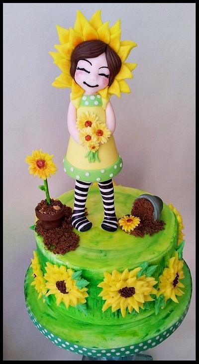 Sunflowers  - Cake by Time for Tiffin 