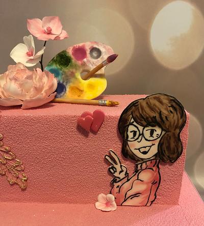 For a young artist - Cake by Renatiny dorty