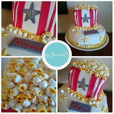 Popcorn cake  - Cake by Cake design by youmna 
