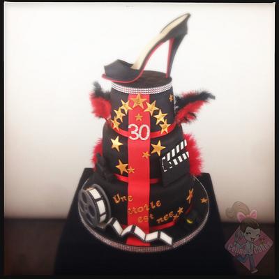 Cake cinema and low-fronted shoe - Cake by Celinescakes