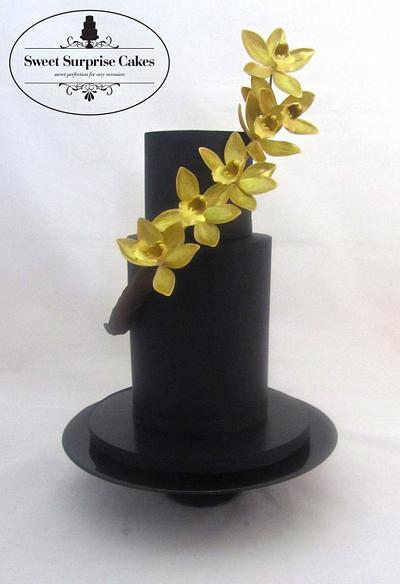 Elegant Gold Orchids - Cake by Rose, Sweet Surprise Cakes