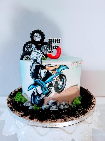 Biker cake - Cake by alenascakes