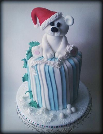 polar bear christmas  - Cake by Time for Tiffin 