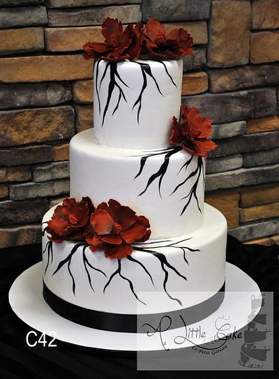 Hand Painted Wedding Cake - Cake by Leo Sciancalepore