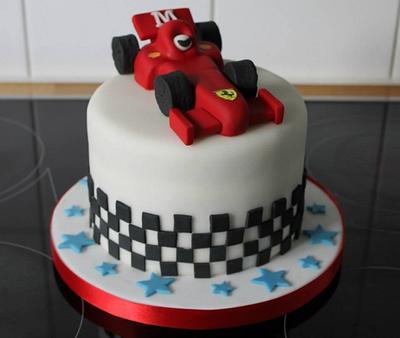 Formula 1 Ferrari - Cake by One of a kind Cakes by Lyn