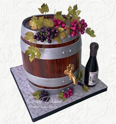 Wine Barrel for Thane - Cake by Diane