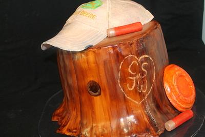 Tree Stump Groom's Cake - Cake by Janiepie