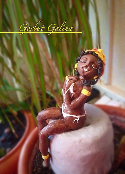 African lady - Cake by Galinasweet
