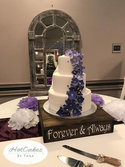 Ombre Wedding with a Super Surprise  - Cake by HotCakes by Tara
