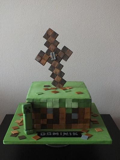 minecraft cake - Cake by Janeta Kullová