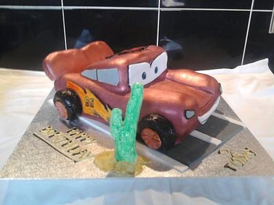 Lightning McQueen - Cake by Tracey