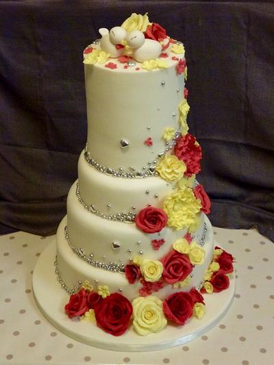 Charity Wedding Cake - Cake by Fondant Fantasies of Malvern