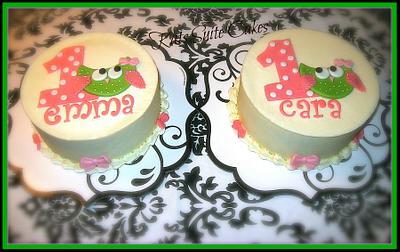 "Whoooo'.....s Turning One?........times two - Cake by Kat