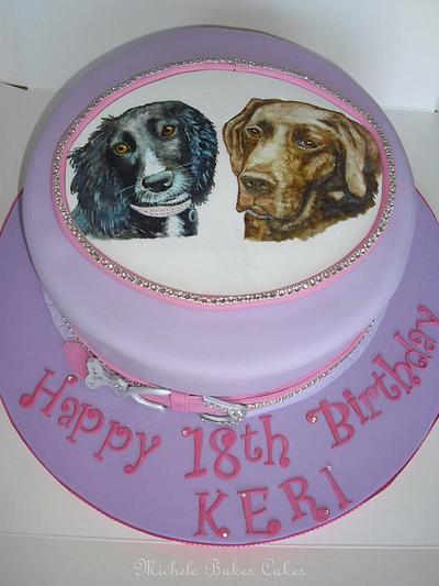 Two lovely dogs - Cake by MicheleBakesCakes