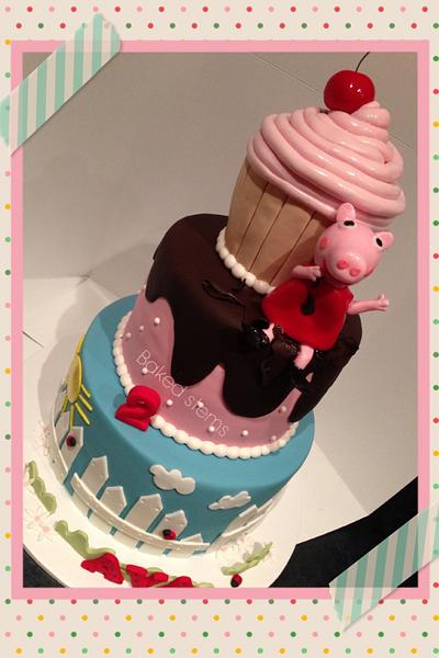 Peppa pig cake - Cake by Baked Stems