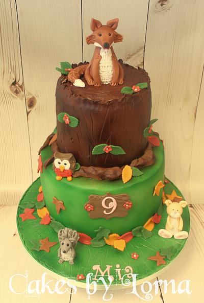 Woodland Birthday Cake  - Cake by Cakes by Lorna