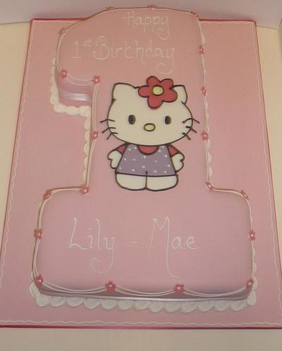 Number One and Kitty - Cake by The Maldon Cake Company