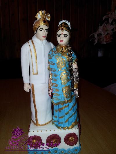 Another  Indian Wedding Cake topper - Cake by Mary Yogeswaran