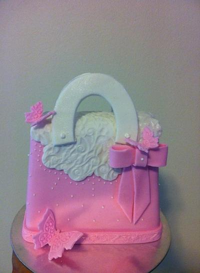 Pretty Girly Girl Handbag Cake - Cake by CakeIndulgence