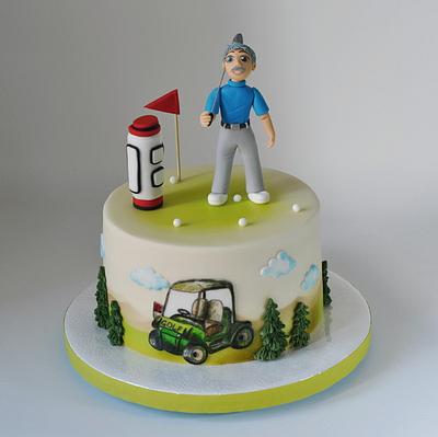 Golfer - Cake by Jolana Brychova