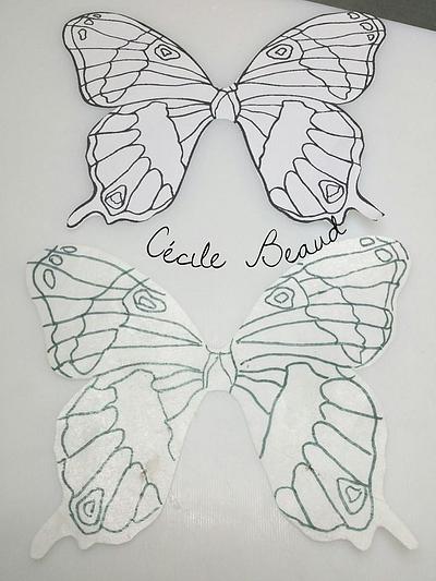 tutorial fairy wings - Cake by Cécile Beaud