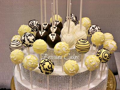 Wedding theme Cake Pops - Cake by erivana