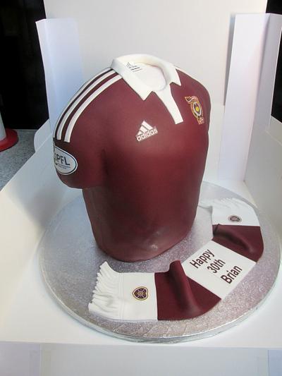 Football Top... Standing Upright! - Cake by MarksCakes