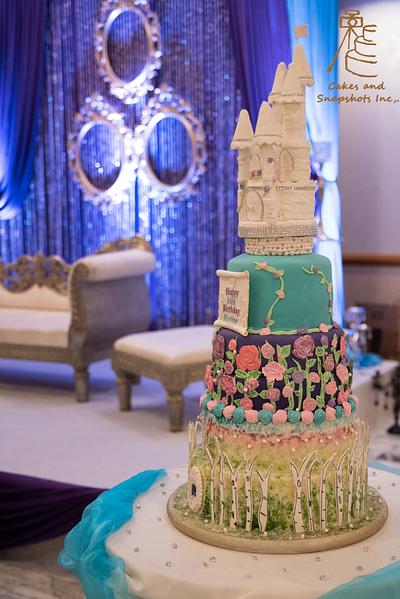 Fairy Tale sweet 16 cake - Cake by casscny