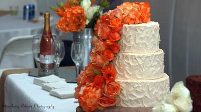 "Rustic" Wedding Cake - Cake by Kendra