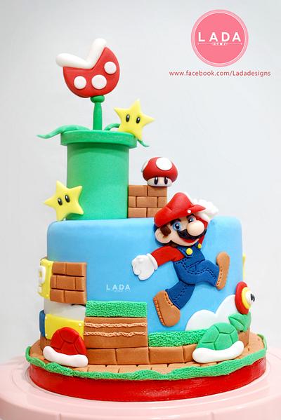 Mario sugar cake topper - Cake by Ladadesigns